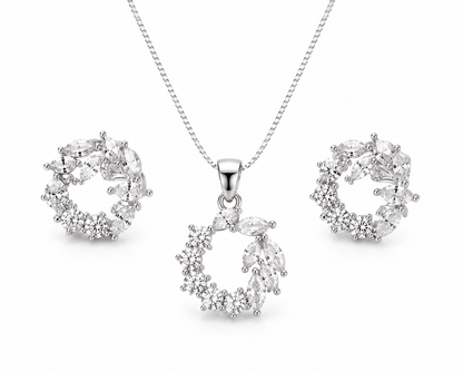 Modern Leaves Pendant Set