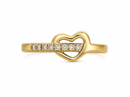 Heart Demi-Fine Ring