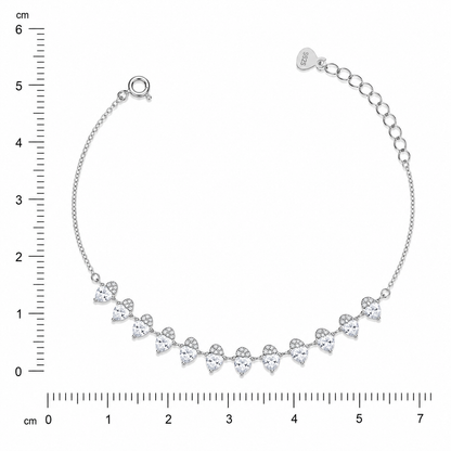 Heart Silver Bracelet