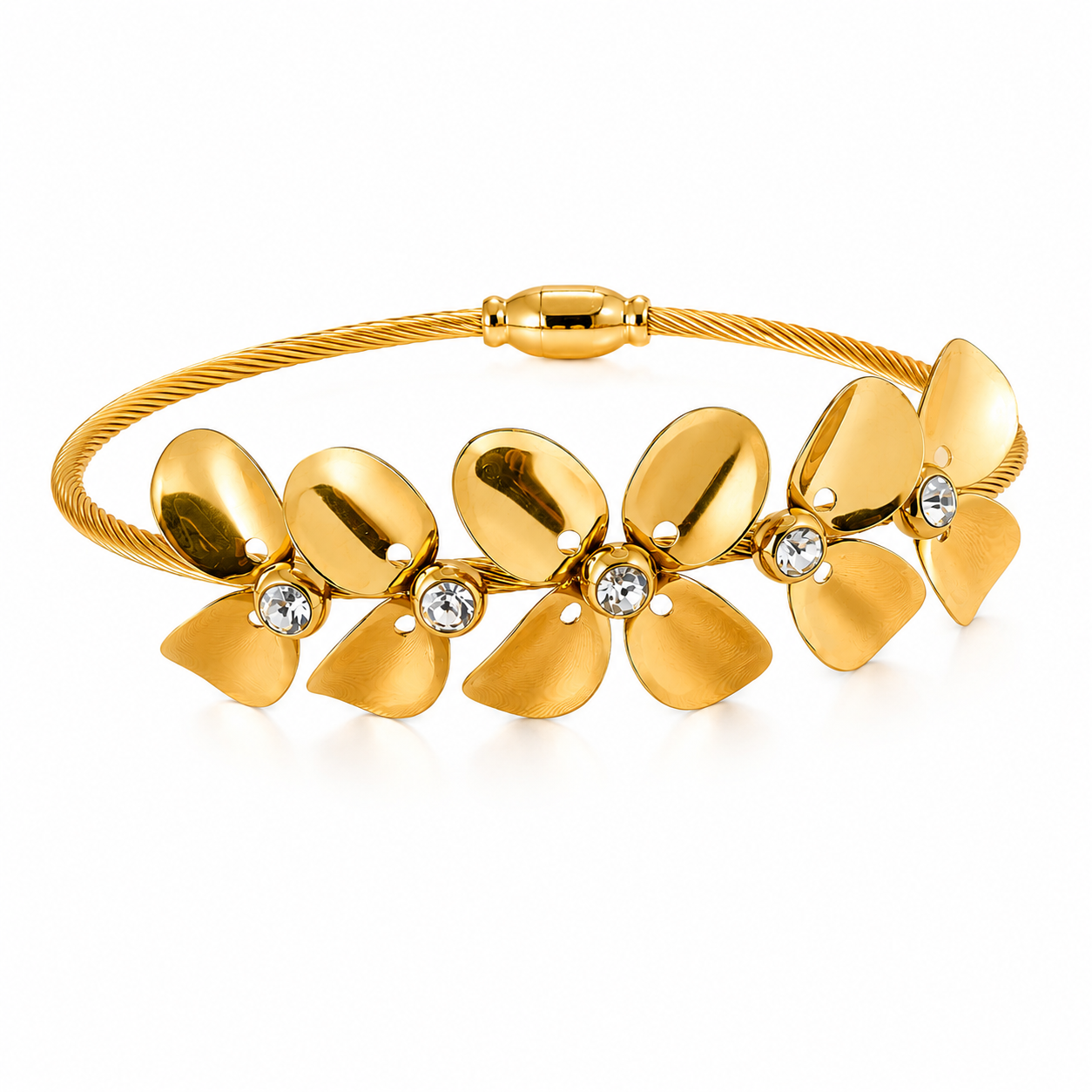 Flower Cuff Bracelet