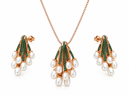 Premium Pearl Pendant Set