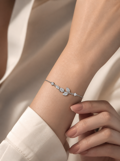 Leaf Silver Bracelet
