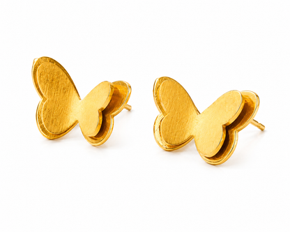 Golden Butterfly Earrings