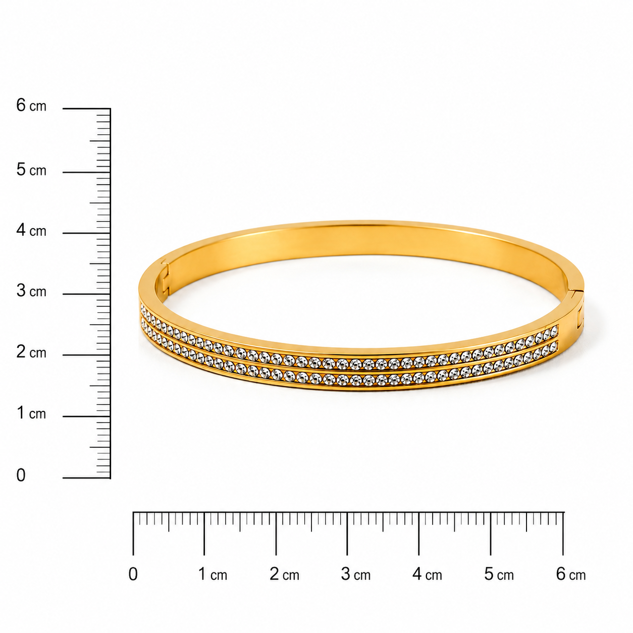 Studded Diamond Cuff Bracelet
