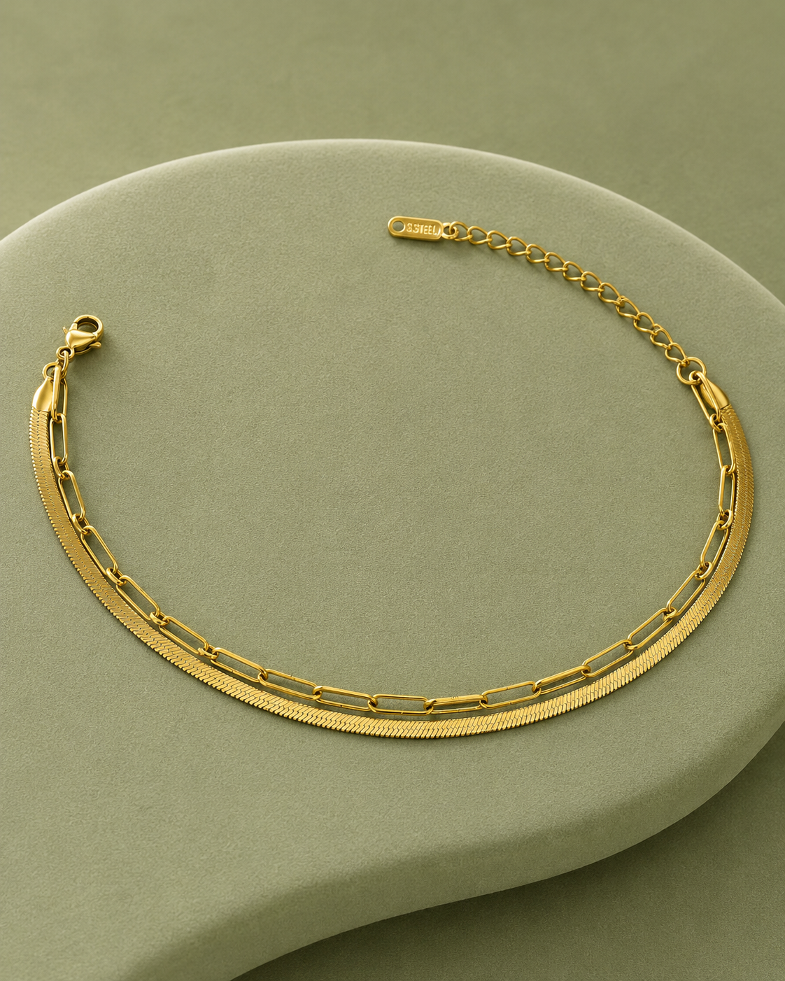 Multilayer Demi-Fine Anklet