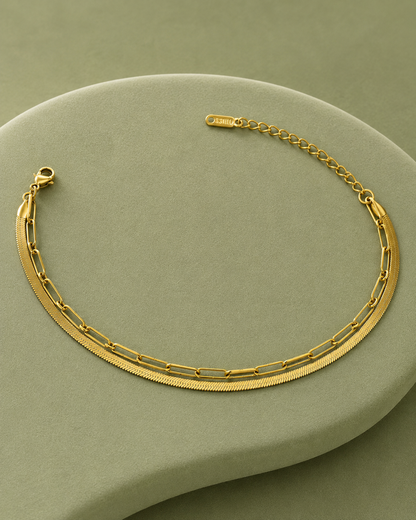 Multilayer Demi-Fine Anklet