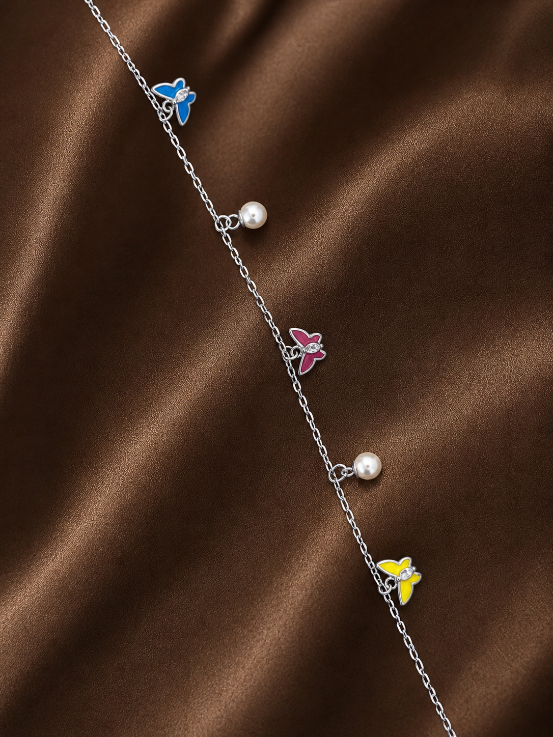 Butterfly Charm Silver Bracelet
