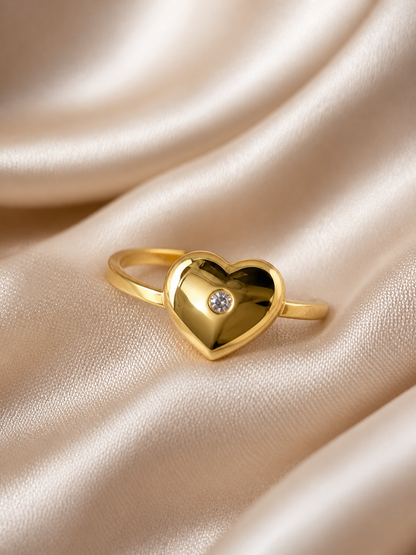 Diamond Heart Ring