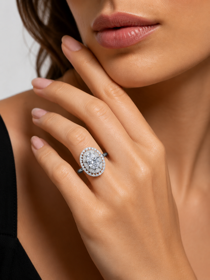 Big Solitaire Cocktail Ring