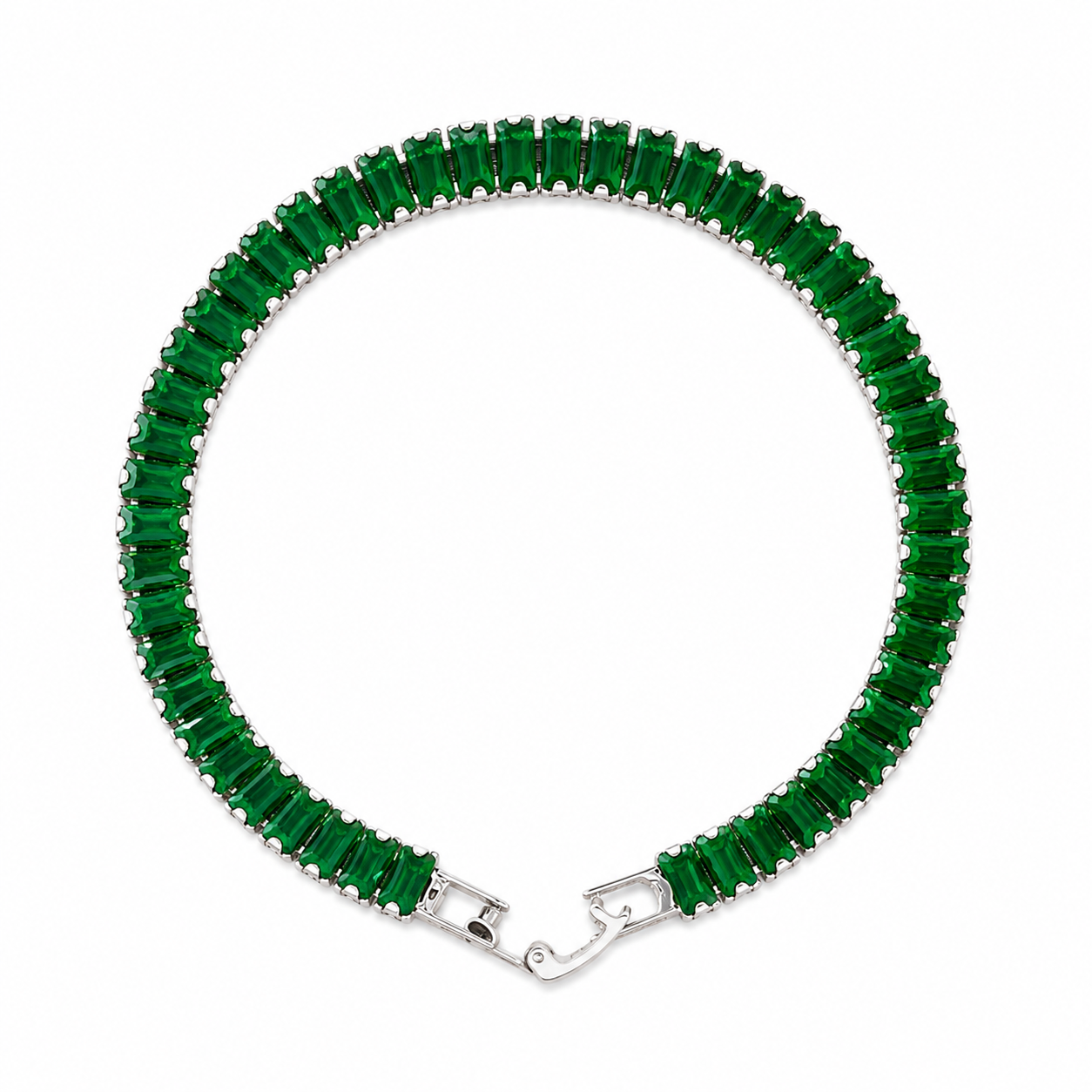 Emerald Demi-Fine Chain Bracelet