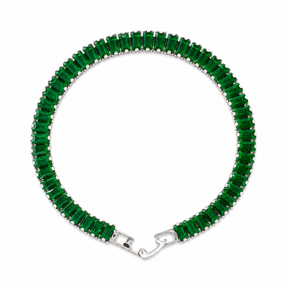 Emerald Demi-Fine Chain Bracelet