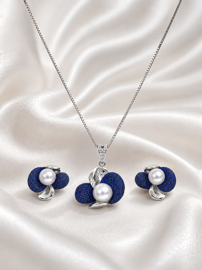 Blue Pearl Premium Pendant Set