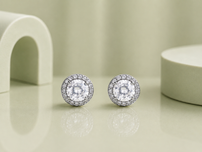 Round Solitaire Pendant Set