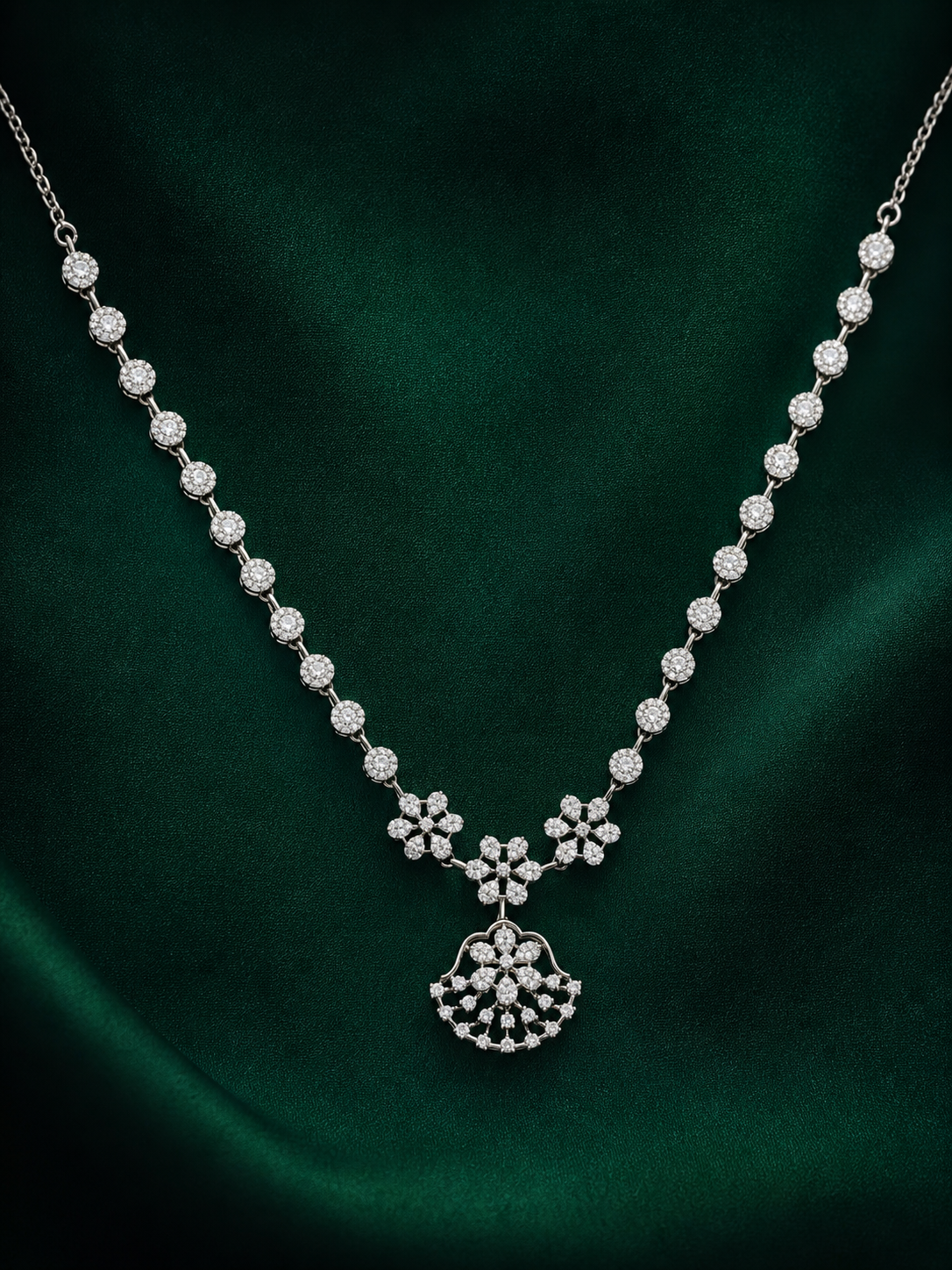 Floral Diamond Necklace