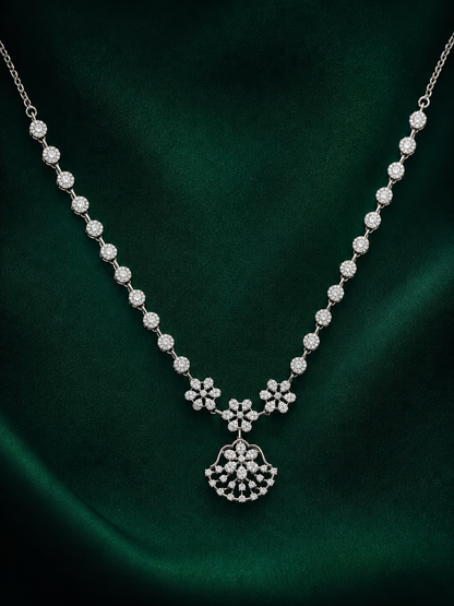 Floral Diamond Necklace