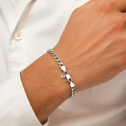 Curb Chain Silver Bracelet (Copy)