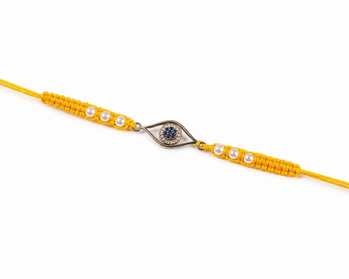 Evil Eye Silver Rakhi