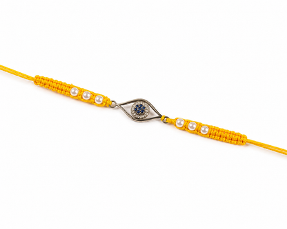 Evil Eye Silver Rakhi