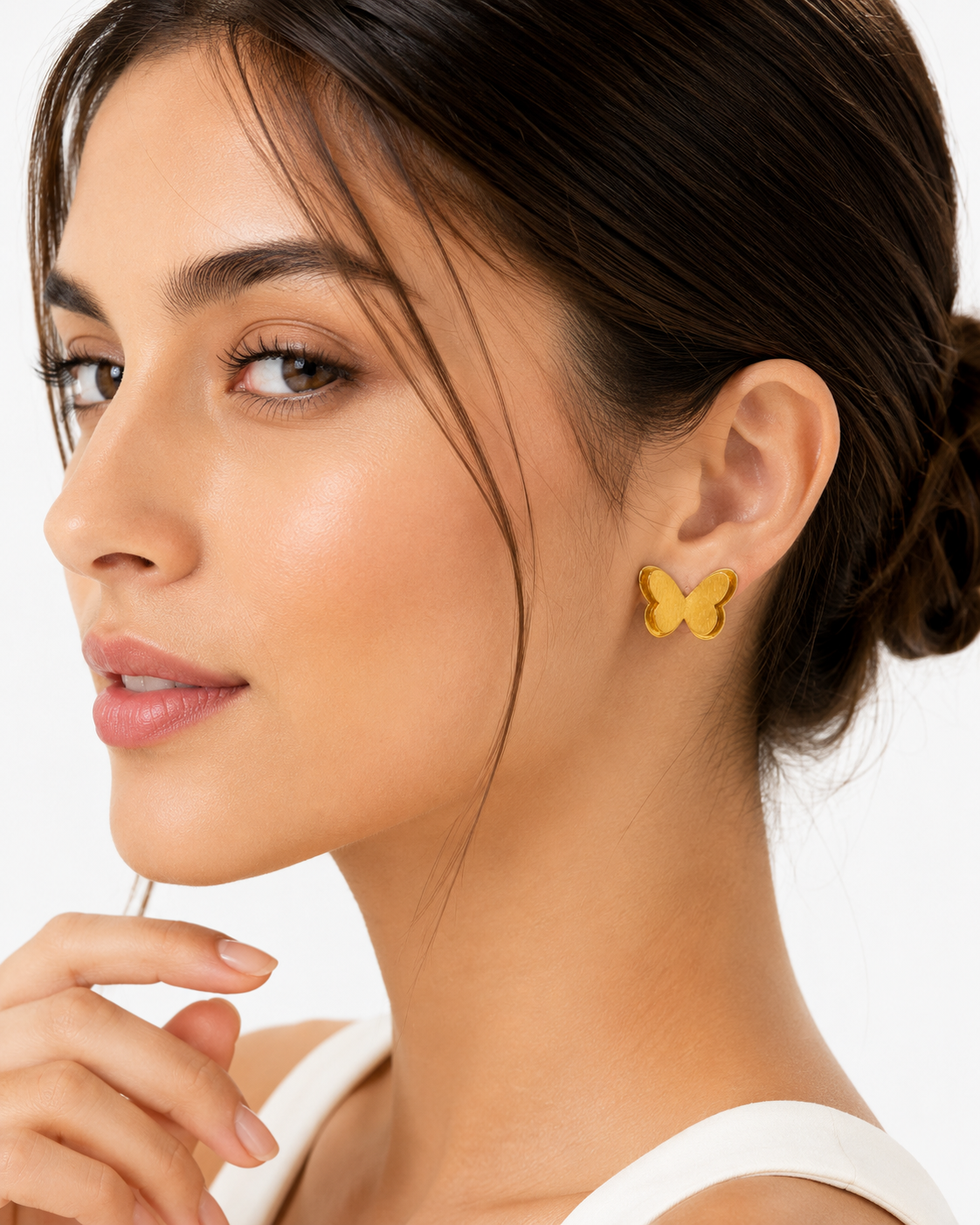 Golden Butterfly Earrings