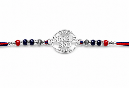 Single Bro Silver Rakhi