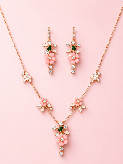 Rosegold Bloom Necklace