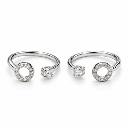 925 Silver Hollow Toe Rings