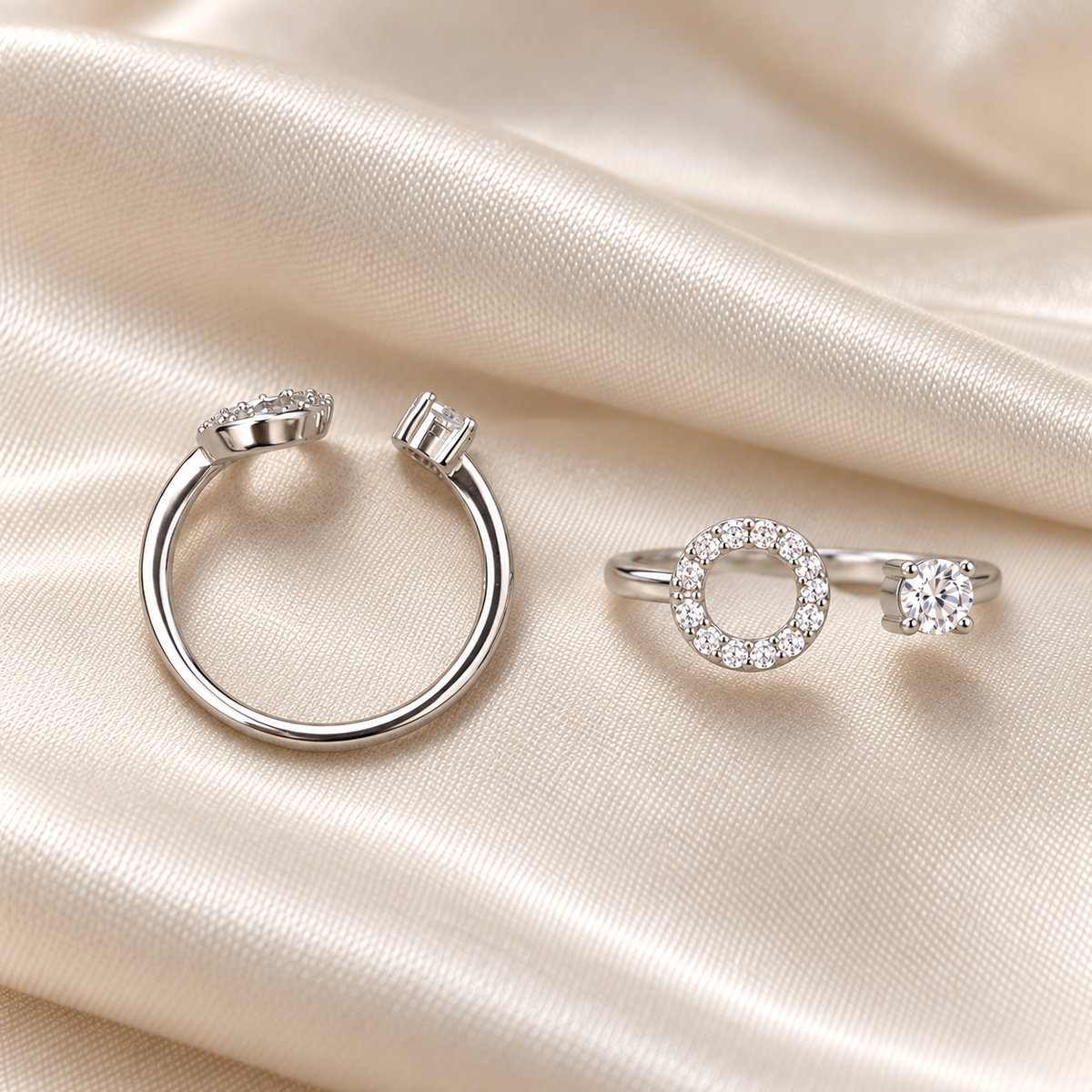925 Silver Hollow Toe Rings