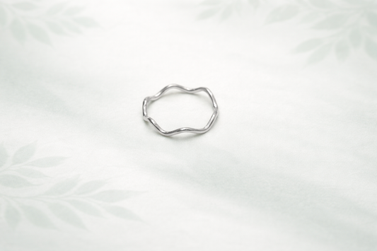 Handmade Zig Zag Silver Ring