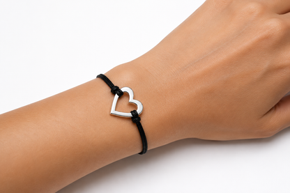 Heart Handmade Silver Bracelet