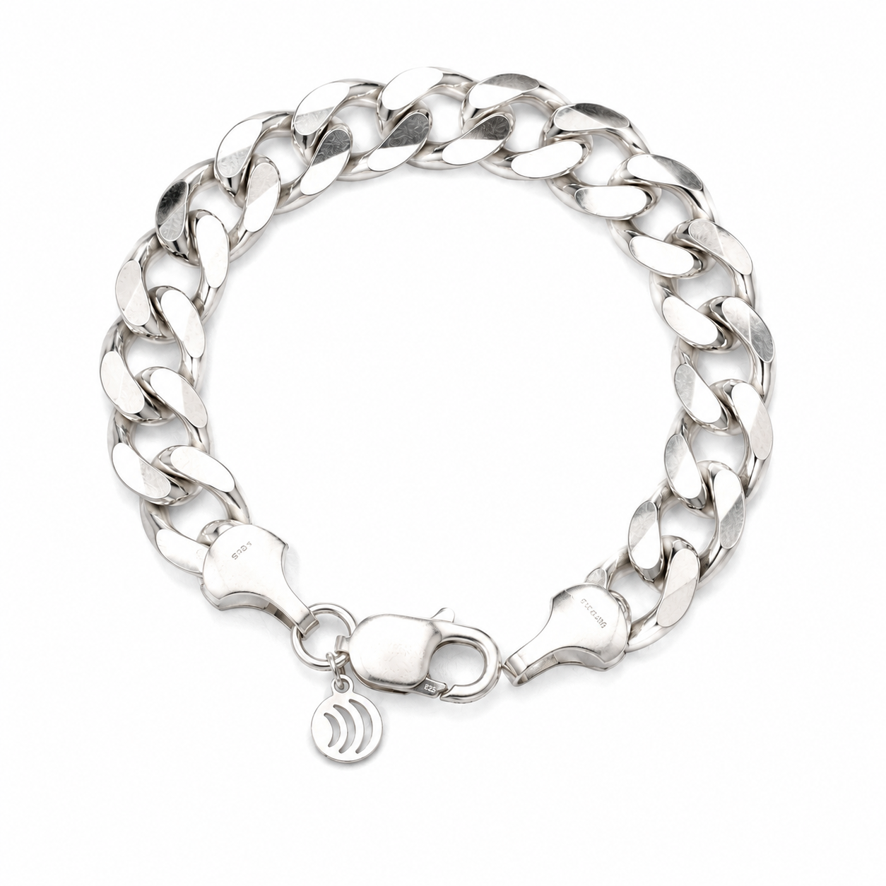 Curb Chain Silver Bracelet