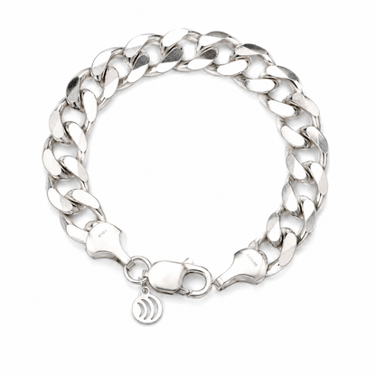 Curb Chain Silver Bracelet