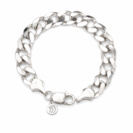 Curb Chain Silver Bracelet