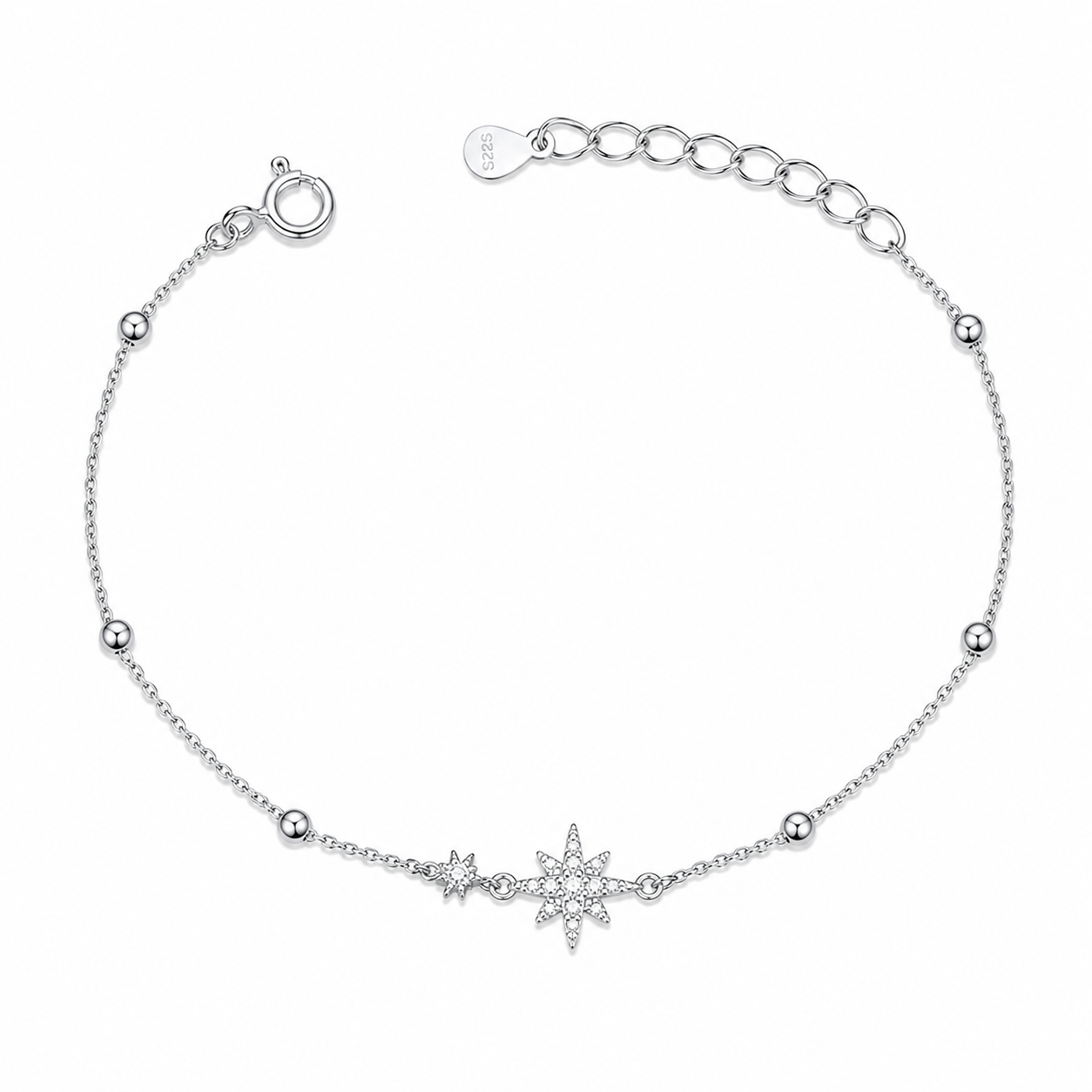 Silver Star Bracelet