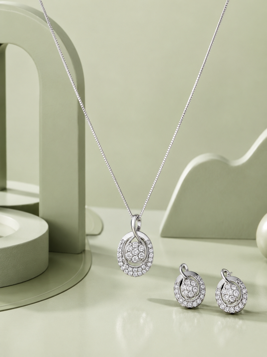 Oval Pendant Set