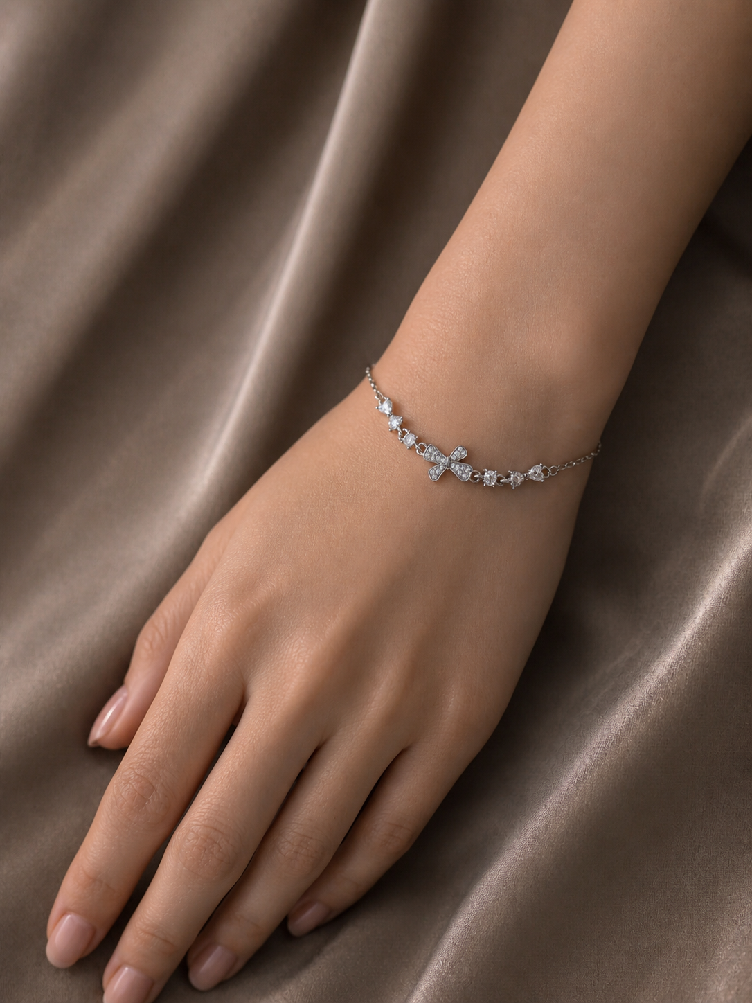 Flower Silver Bracelet