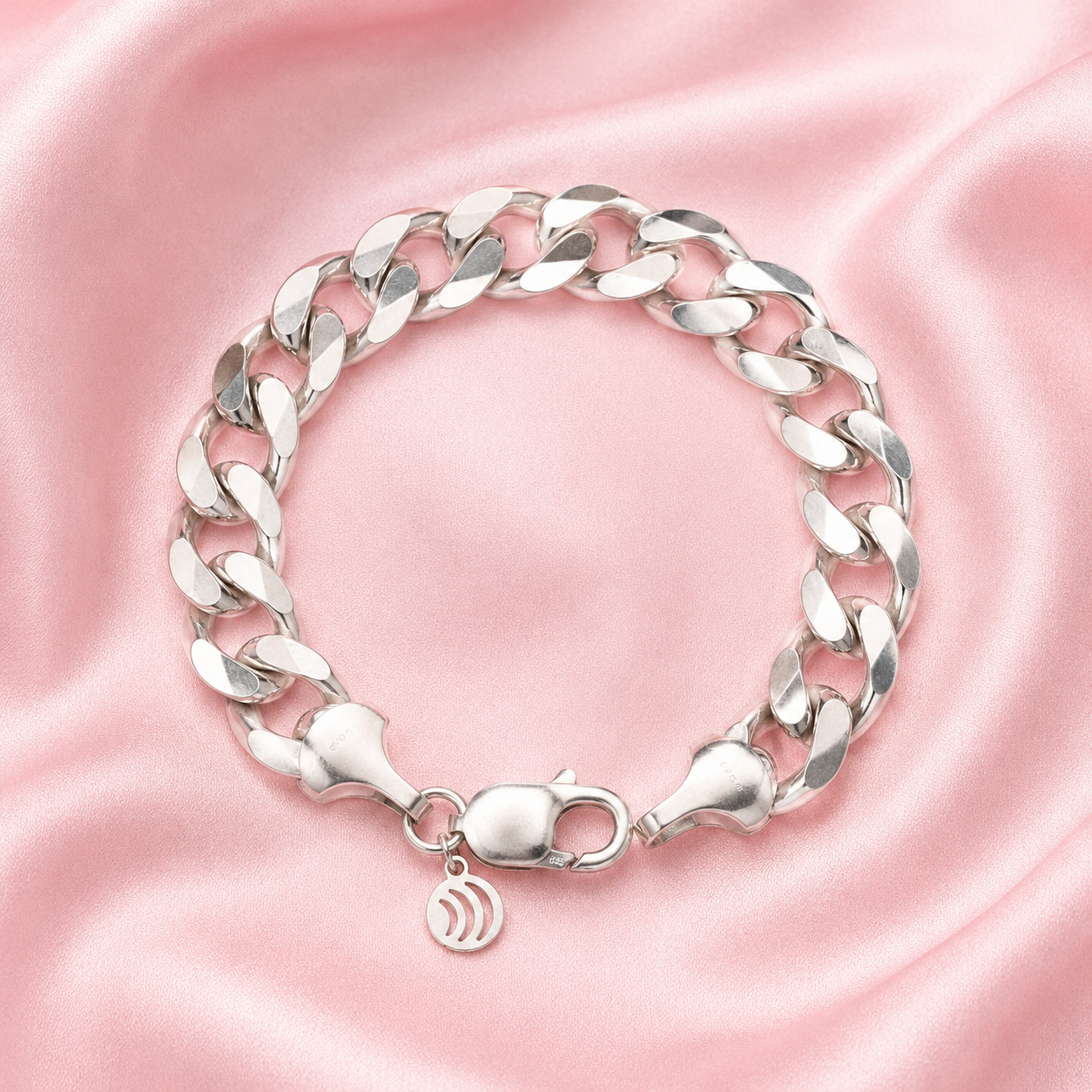 Curb Chain Silver Bracelet