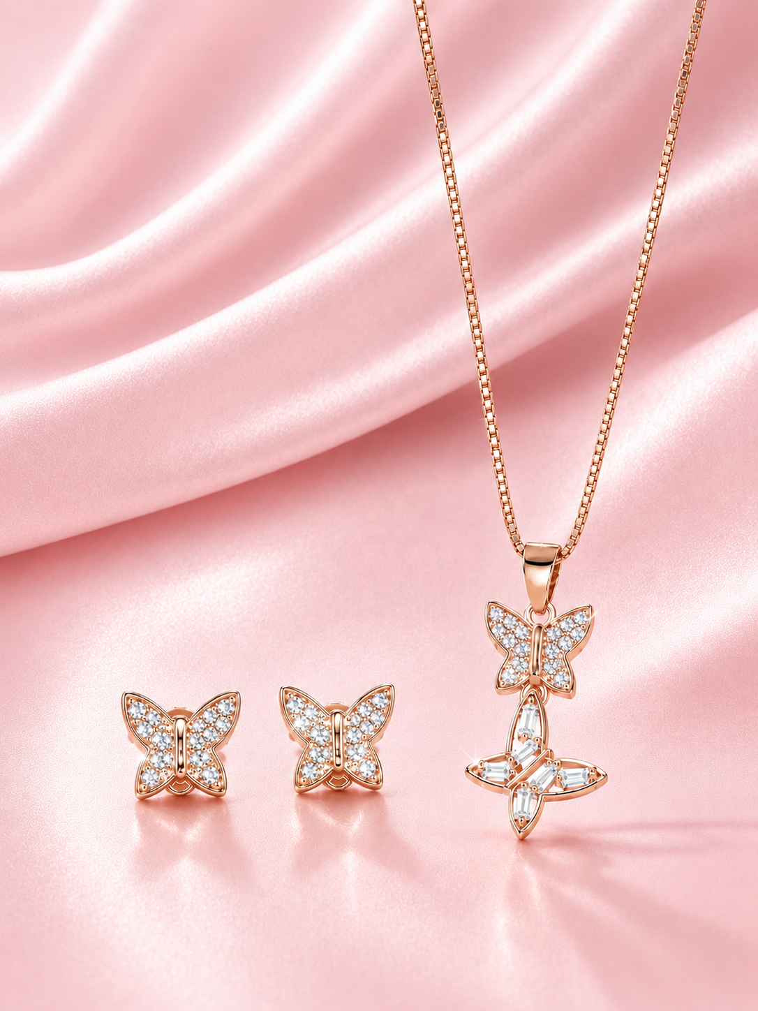 Hanging Butterfly Premium Pendant Set