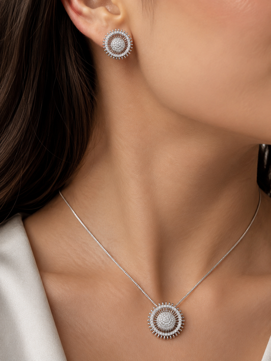 Premium Round Pendant Set