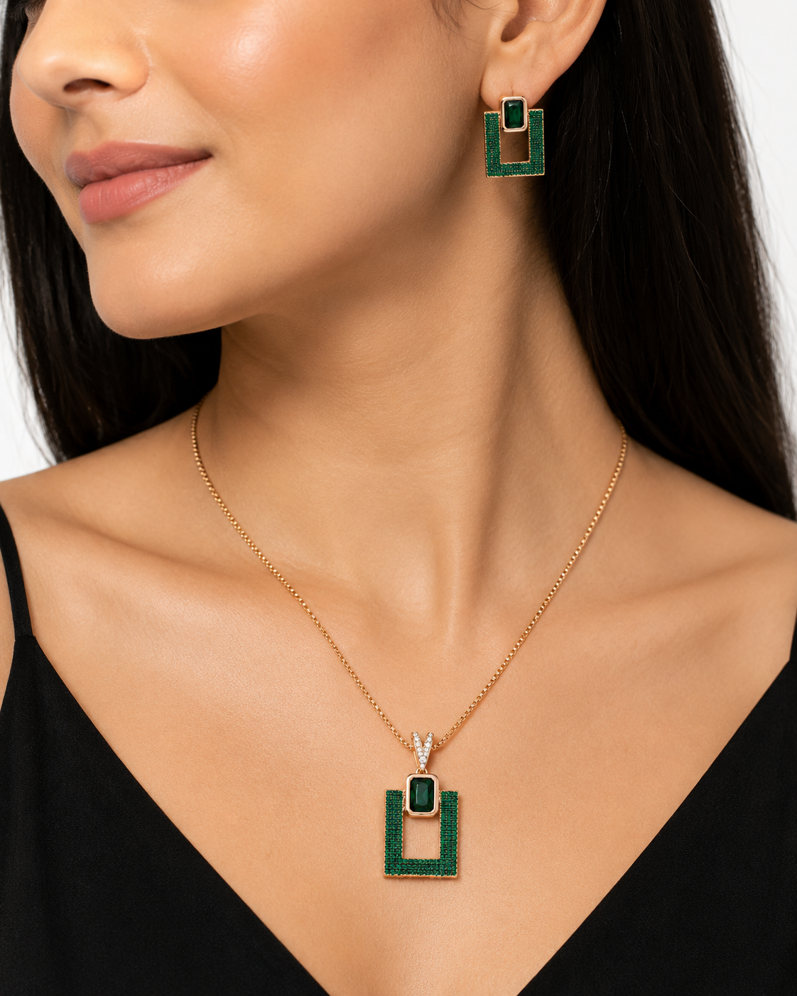 Premium Rectangular Pendant Set