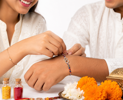 Ganesh Ji Silver Rakhi