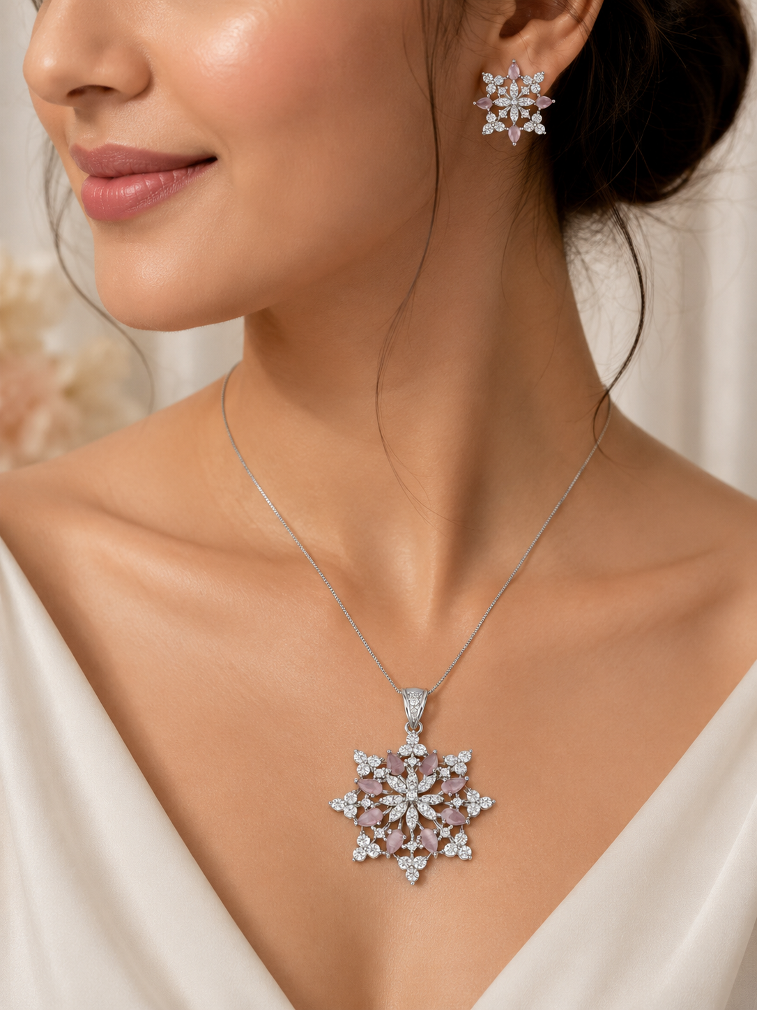 Snowflake Pendant Set