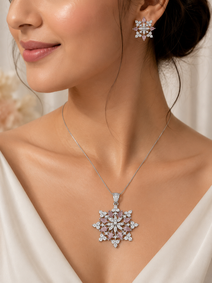 Snowflake Pendant Set