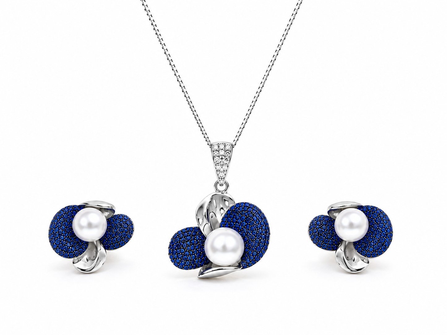 Blue Pearl Premium Pendant Set