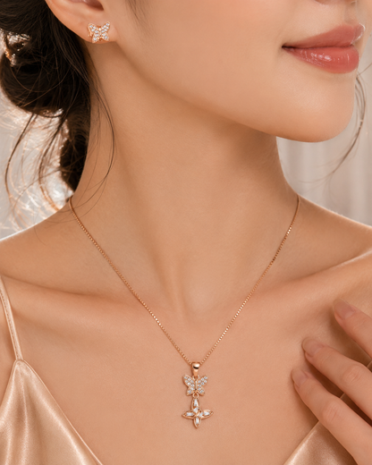 Hanging Butterfly Premium Pendant Set