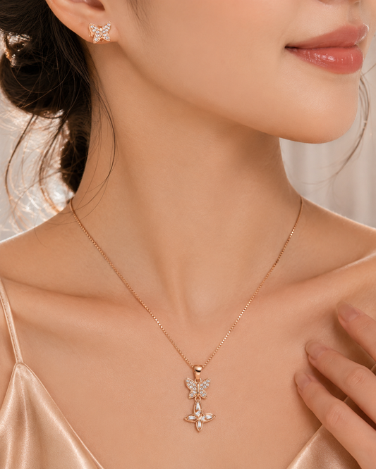 Hanging Butterfly Premium Pendant Set