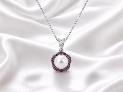 Floral Pink Premium Pendant Set