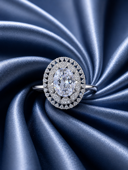 Big Solitaire Cocktail Ring
