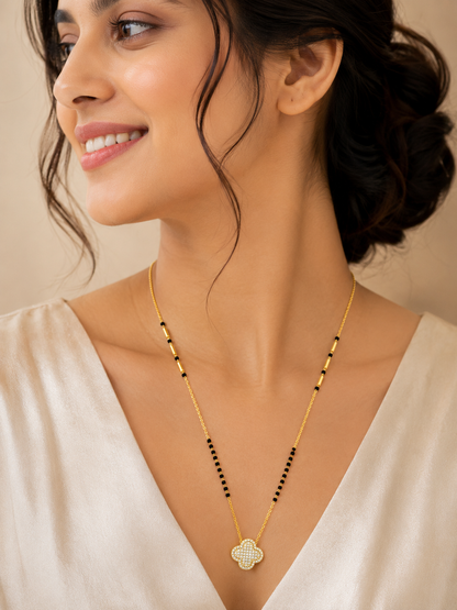 Clover Diamond Mangalsutra