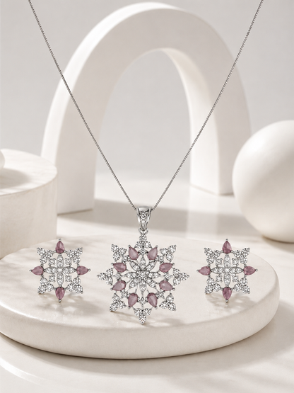 Snowflake Pendant Set