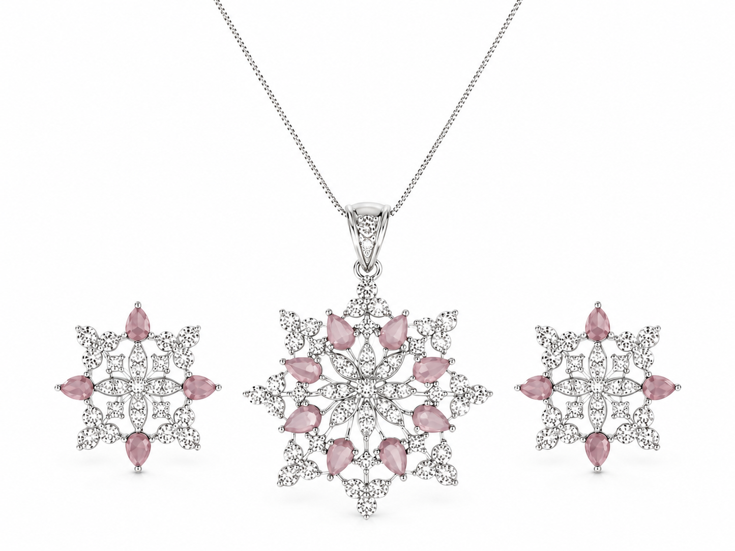 Snowflake Pendant Set